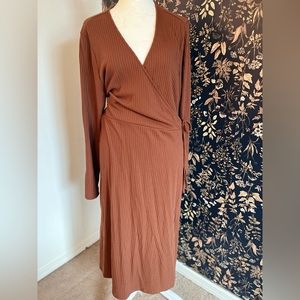 Old Navy Ribbed Wrap Dress